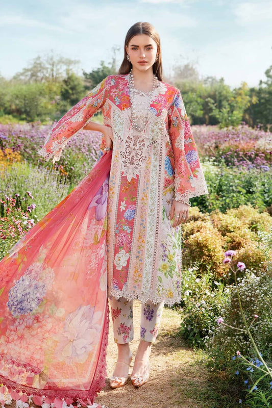 Maria B MPT-2509-A | Pink - Lawn Collection