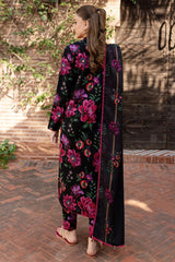 Farasha | Black Red Flower - Digital Lawn Collection