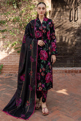 Farasha | Black Red Flower - Digital Lawn Collection