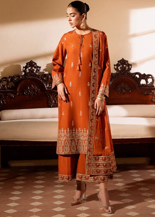 Sheenora | Orange - Luxury Embroidered Lawn Collection