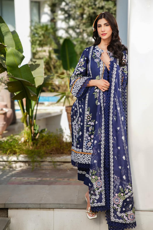 Maria B | Navy Blue - Luxury Lawn Collection