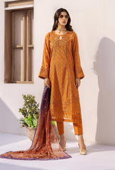 Adan Libas | Rust - Lawn Chikankari Collection