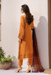 Adan Libas | Rust - Lawn Chikankari Collection