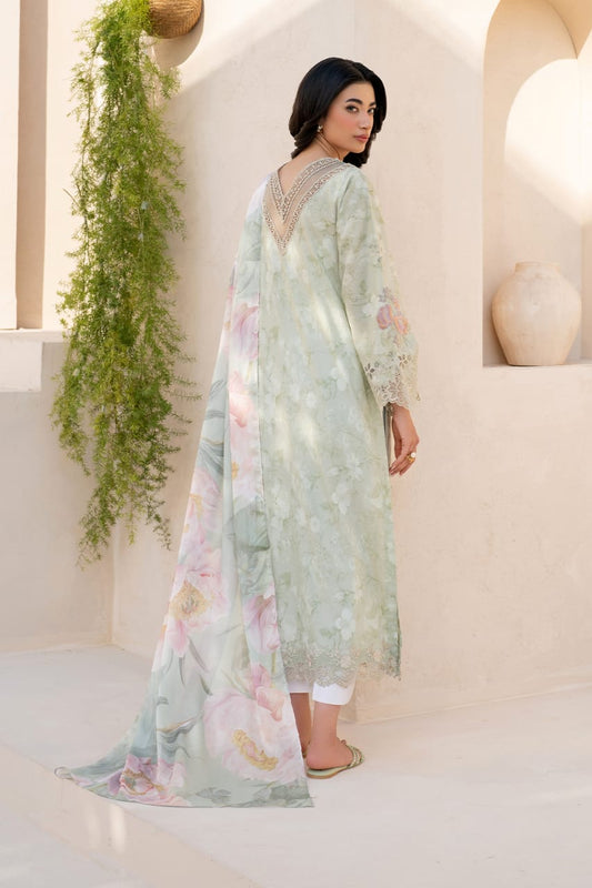Iznik | Green - Printed Lawn Chikankari Collection