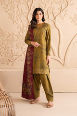 Iznik | Mehndi - Lawn With Chiffon Dupatta
