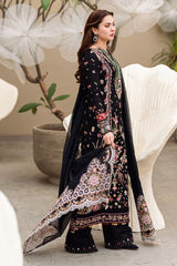 Qalamkar Hannah FK-15 | Black - Embroidered Lawn Collection