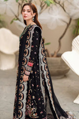 Qalamkar Hannah FK-15 | Black - Embroidered Lawn Collection