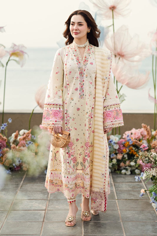 Qalamkar | Cream - Cotton Chikankari Collection