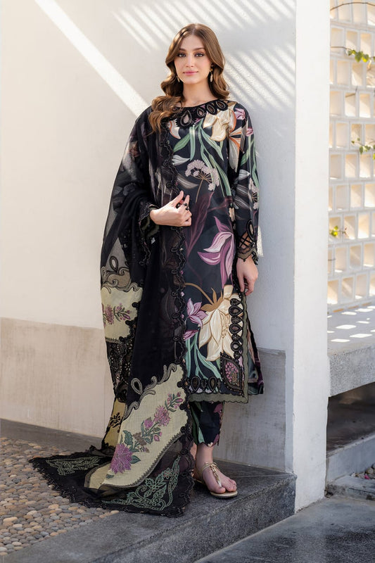 Baroque | Black Multi - Luxury Lawn Collection 2025