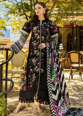 Elaf EL-05-BELLEZE-25 | Black - Lawn Chiffon Dupatta Collection