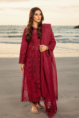 Rang Rasiya Alaya |  Mehroon - Lawn Chikankari Collection