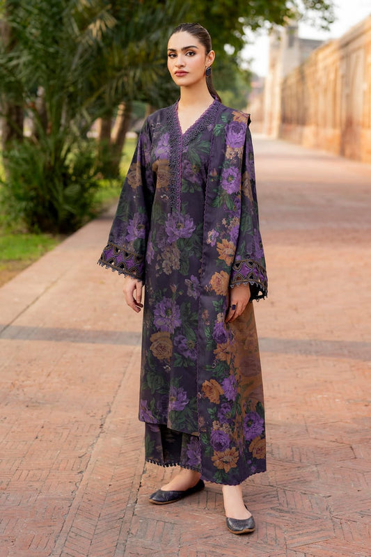 Baroque | Navy Blue - Lawn Collection