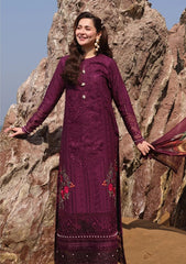 Bin Ilyas | Magenta - Cotton Chickenkari Collection
