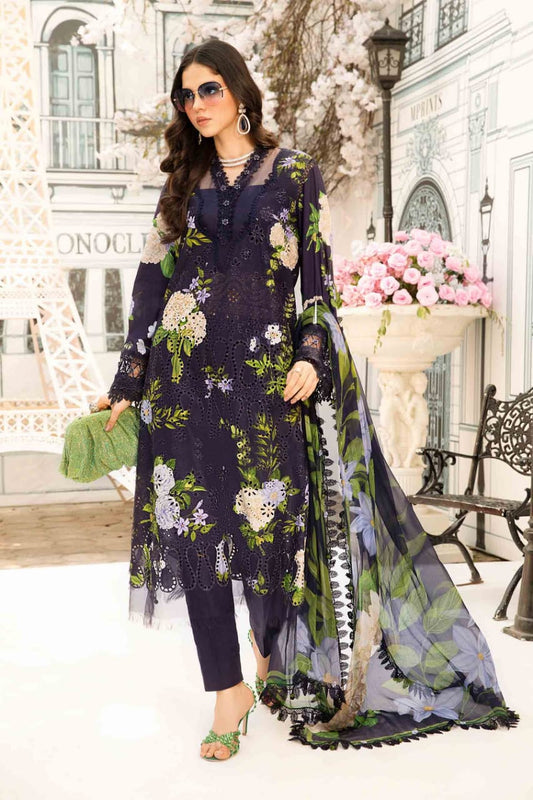 Maria B MPT-2602-B | Navy Blue - Lawn Collection 2025