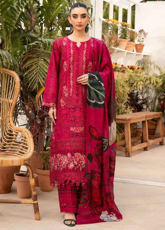 Elaf | Shocking Pink - Chikankari Collection
