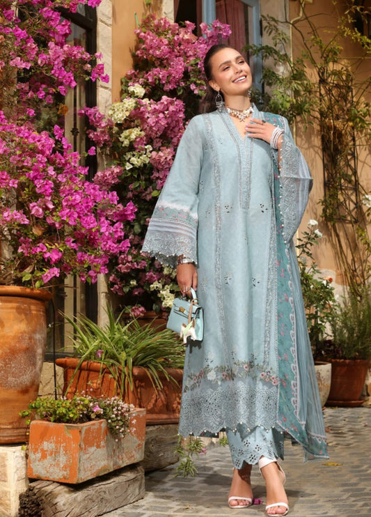 Noor By Sadia Asad | Sky Blue - Printed Lawn Collection