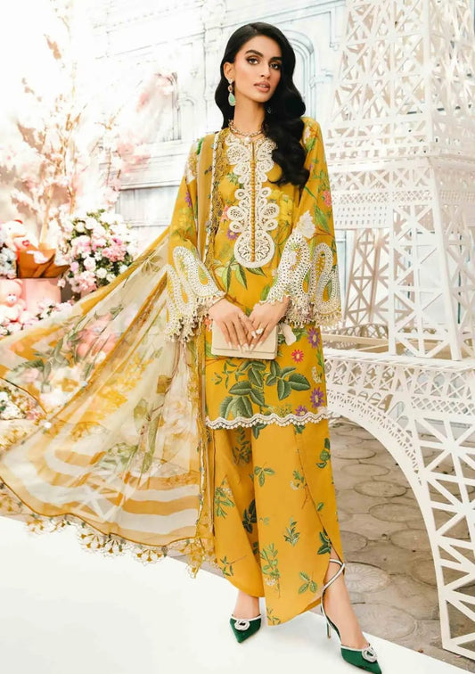 Maria B MPS-2604-B | Mustard - Printed Lawn Collection