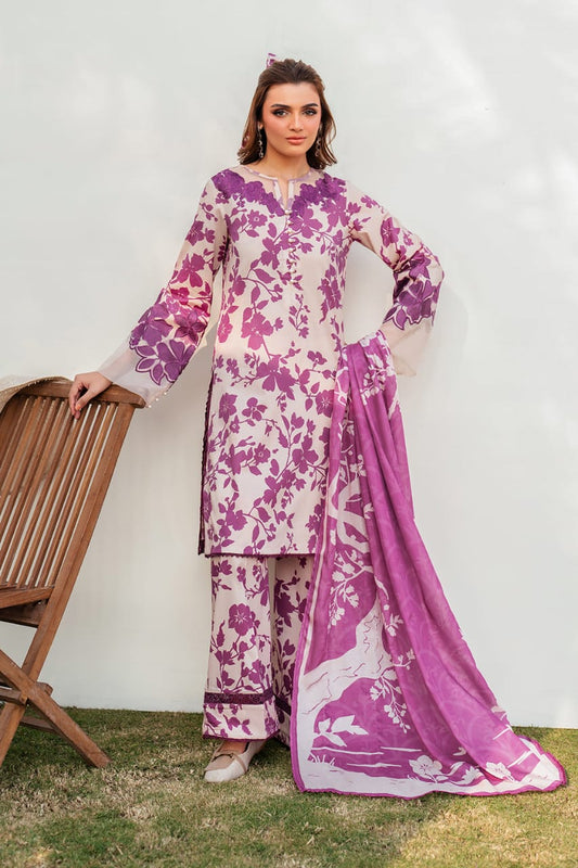 Iznik | Skin Pink - Lawn With Chiffon Dupatta Collection
