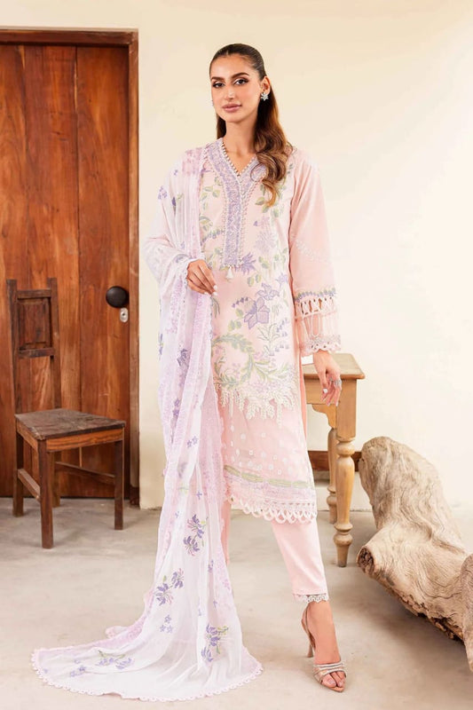 Gull Jee | Peach Pink - Cotton Chikankari Collection
