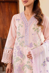 Gull Jee | Peach Pink - Cotton Chikankari Collection
