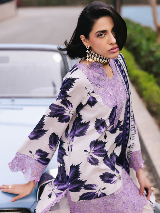 Nureh | Purple - Lawn Collection