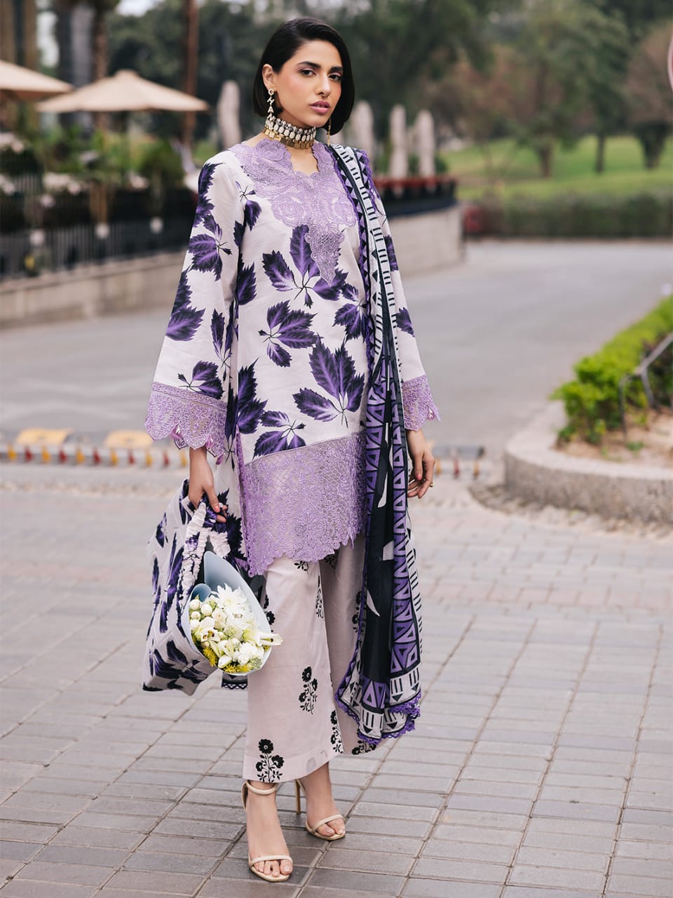 Nureh | Purple - Lawn Collection