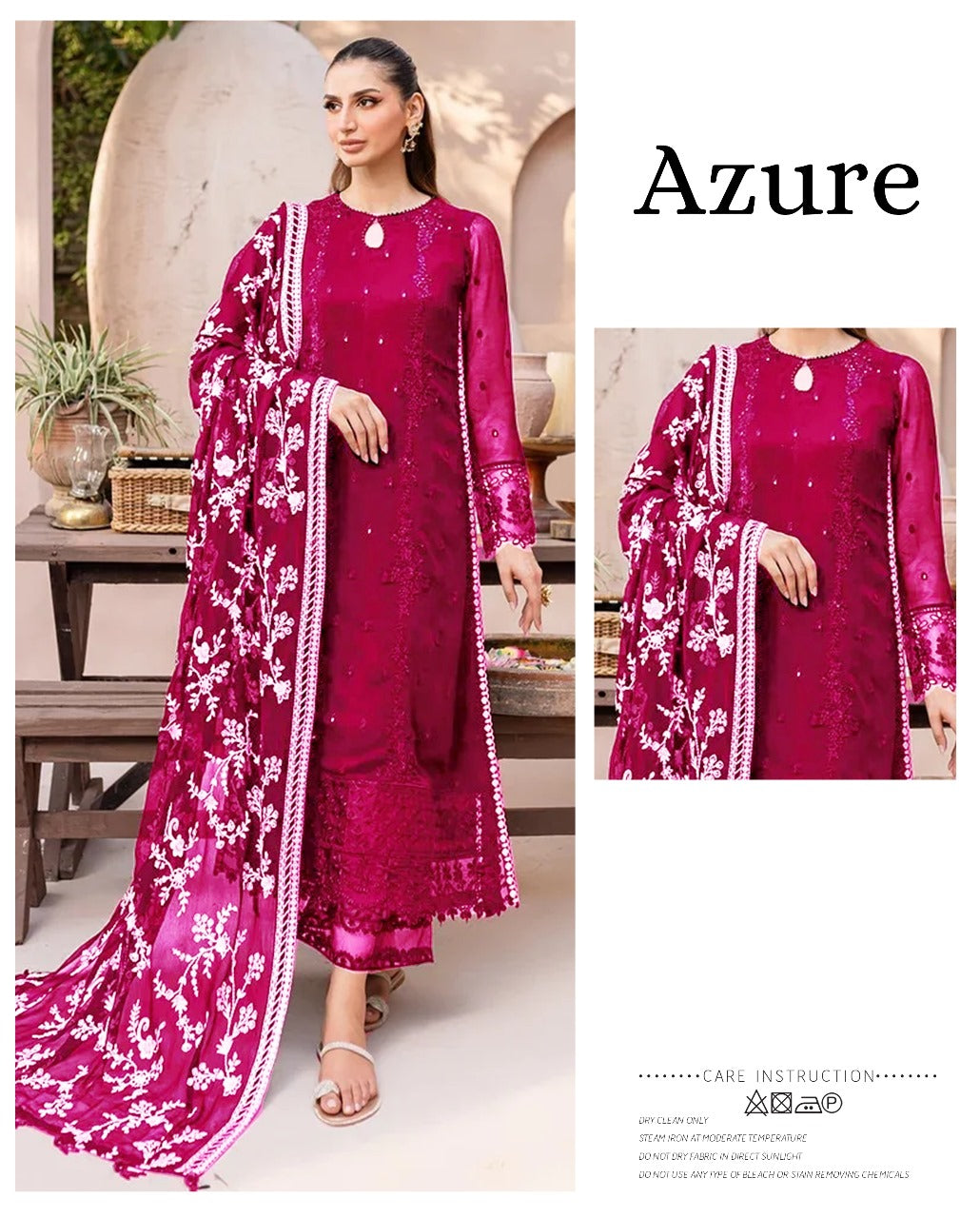 Azure | Shocking Pink - Chiffon Collection
