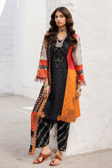 Charizma CRO5-01 | Black - Lawn & Chiffon Dupatta Collection