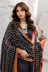 Charizma CRO5-01 | Black - Lawn & Chiffon Dupatta Collection