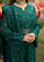 Kanwal Malik | Bottle Green - Formal Net Collection