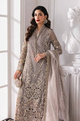 Maria B BD-3006 | Steel Grey - Chiffon Collection