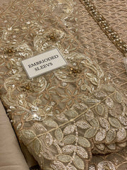 Maria B BD-3006 | Steel Grey - Chiffon Collection