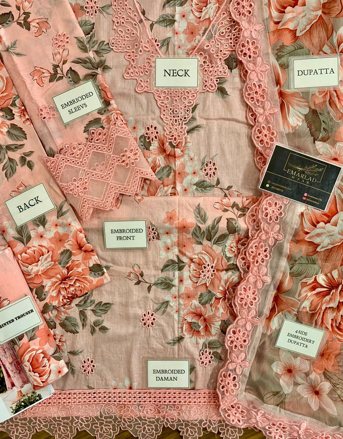 Zarqash Mustard chikankari Unstitched SK 7011 main image 0