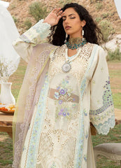 Bin Ilyas Lemon Embroidery Lawn Chikankari Dress 3pc