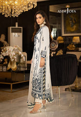 Asim Jofa White Chiffon Formal Collection 3pc