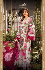 Maria B White & Pink Digital Emb New Arrival Lawn 3pc