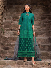 Zainab Chottani Luxury Chikankari Collection Green