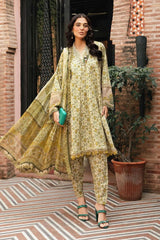 Maria B Green New Arrival 2024 Print Embroidery Collection 3pc