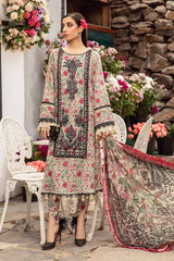 Maria B Skin Digital Lawn Embroidery New Arrival 3pc