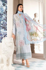 Maria B New Arrival Pure Lawn Embroidery Dress 3pc