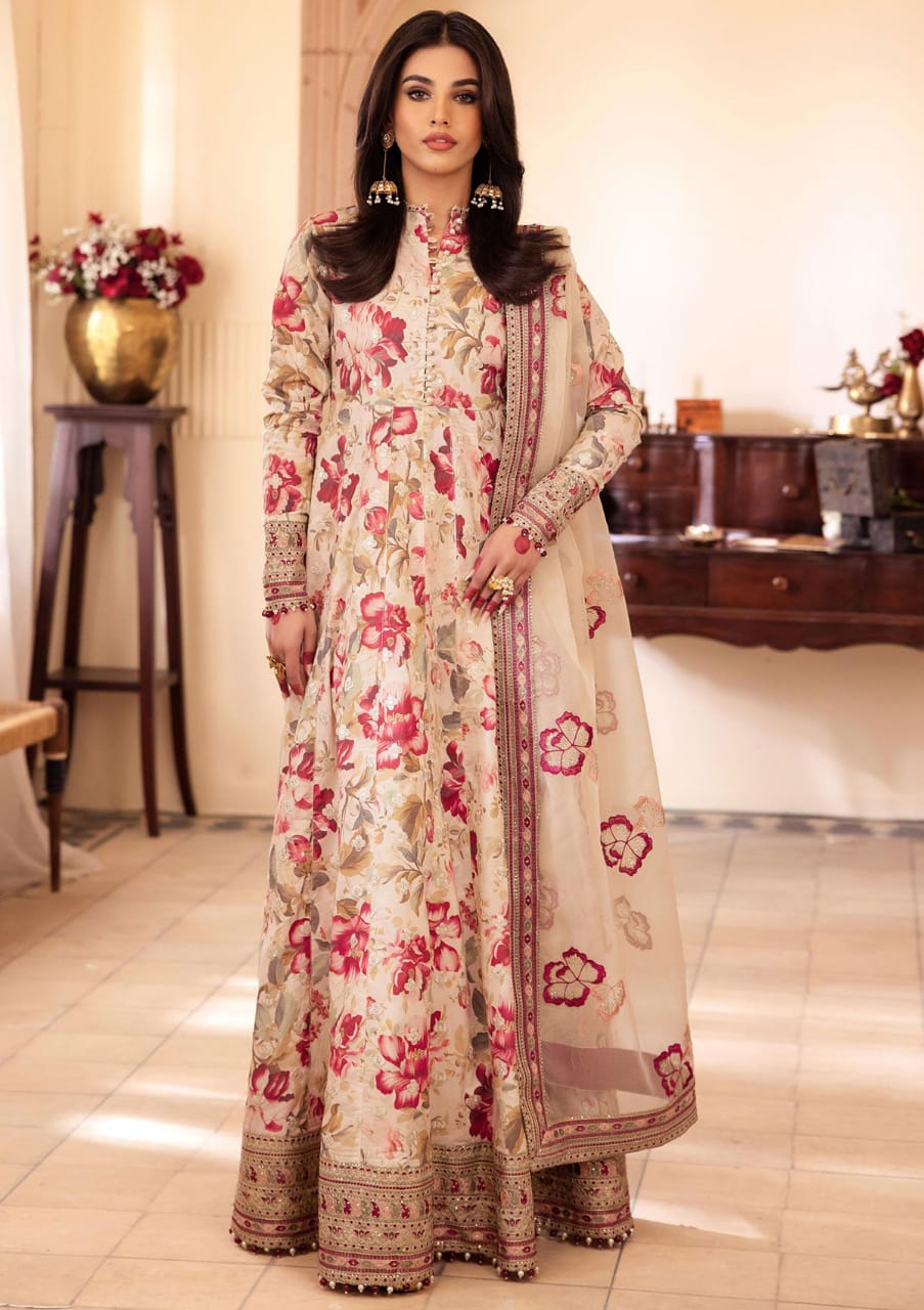 Iznik T Pink Pure Lawn Embroidery Festive Collection