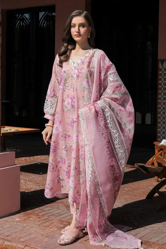 Baroque Pink Pure Lawn Digital New Arrival