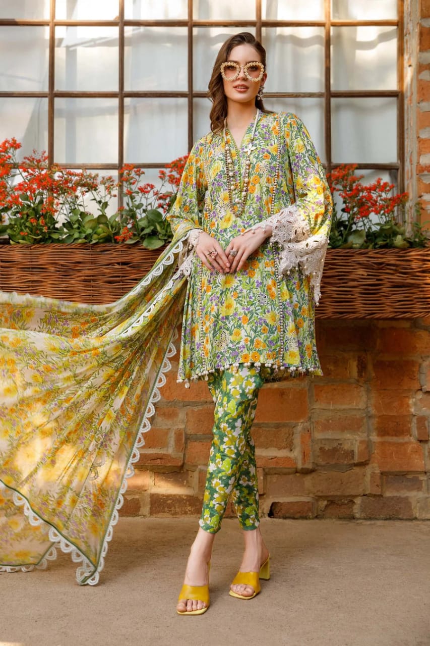 MARIA B Mprints Spring Summer Collection green