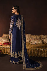 AFROZEH BLUE VELVET EMB COLLECTION