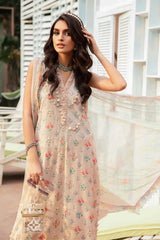 Maria B Peach New Arrival Pure Lawn Embroidery Dress 3pc