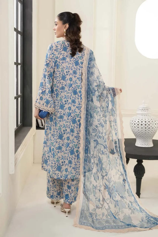 Maria B Skin & Blue Sky Digital Emb New Arrival Lawn 3pc