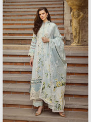 Elaf Grey Pure Lawn Digital Print Embroidey Dress