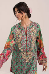 Lulusar Multi Silk Hand Work Party Wear Collection 3pc