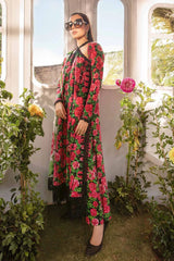 Maria B Black & Red chicken Emb New Arrival Lawn 3pc