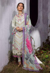 Adan Libas Green Luxury Lawn Chikankari Dress